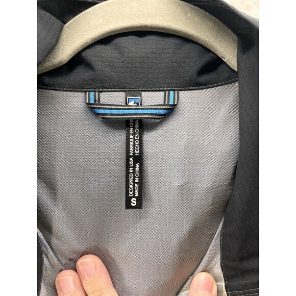 Kuhl Women’s Jetstream Trench Rain Jacket Black Grey Waterproof Hooded Size XS - Picture 7 of 12